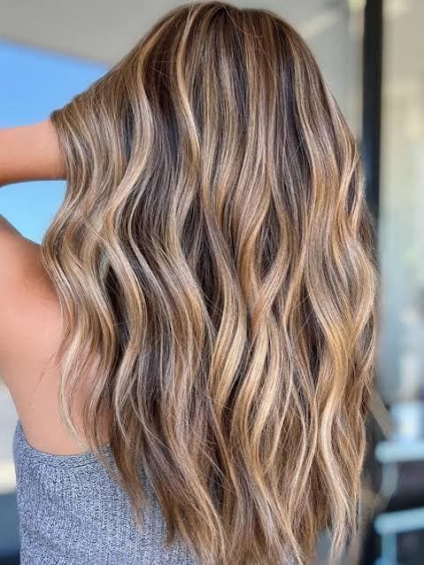 Balayage cheveux longs