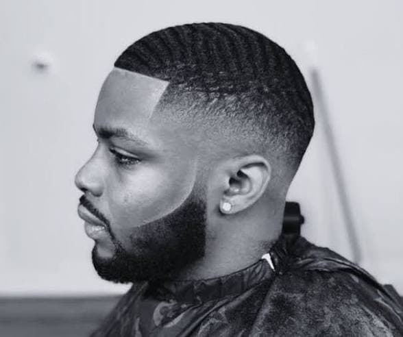Waves + barbe sculptée
